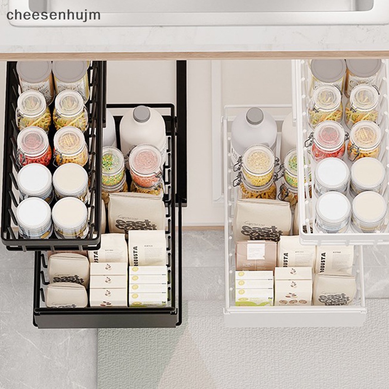 Giỏ Đựng Đồ Dùng Gắn Dưới Bồn Rửa Chén Bằng Kim Loại Tiện Dụng Cho Nhà Bếp / Nhà Tắm