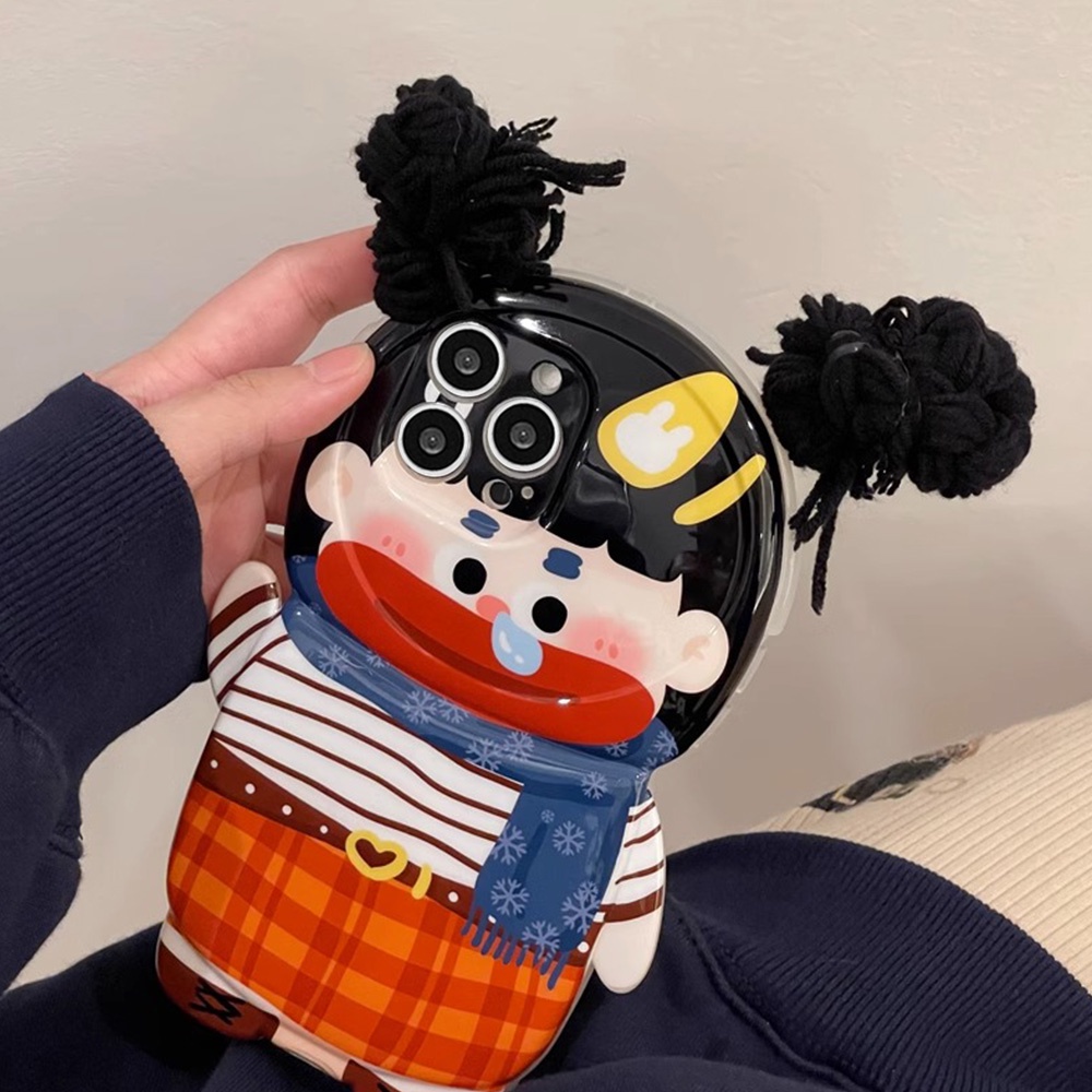 Ốp Điện Thoại TPU Dẻo Họa Tiết Cô Gái Đuôi Ngựa Độc Đáo Chống Sốc Cho iPhone 14 13 12 11 Pro Max XR XS Max