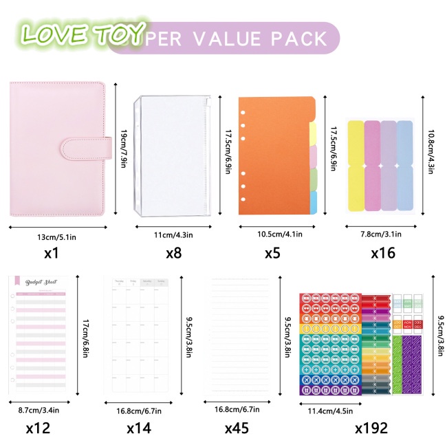 Nkodok Sổ Ghi Chú Lên Kế Hoạch Lịch Lãm Có Túi Khóa Kéo