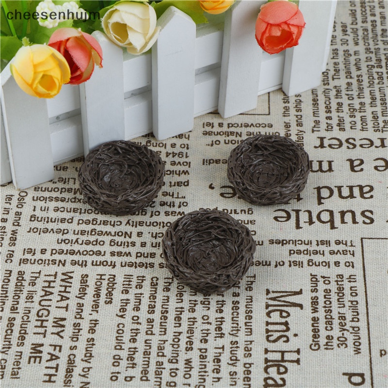 1 Mô Hình Tổ Chim Mini Bằng Nhựa Resin Trang Trí Tiểu Cảnh