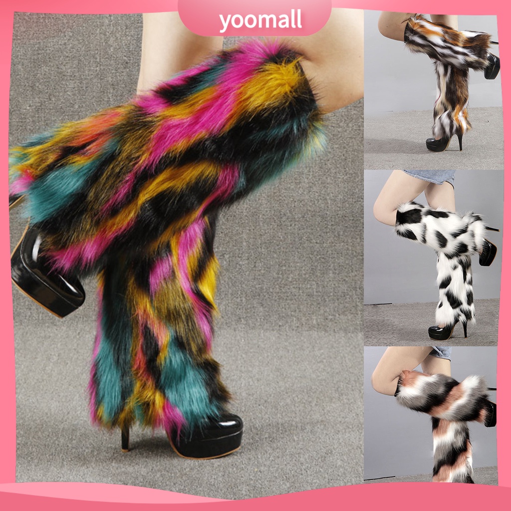 [YM] Vớ Lông Giả Nhiều Màu Sắc Co Giãn Giữ Ấm Chân Thời Trang Mặc Hàng Ngày Cho Nữ