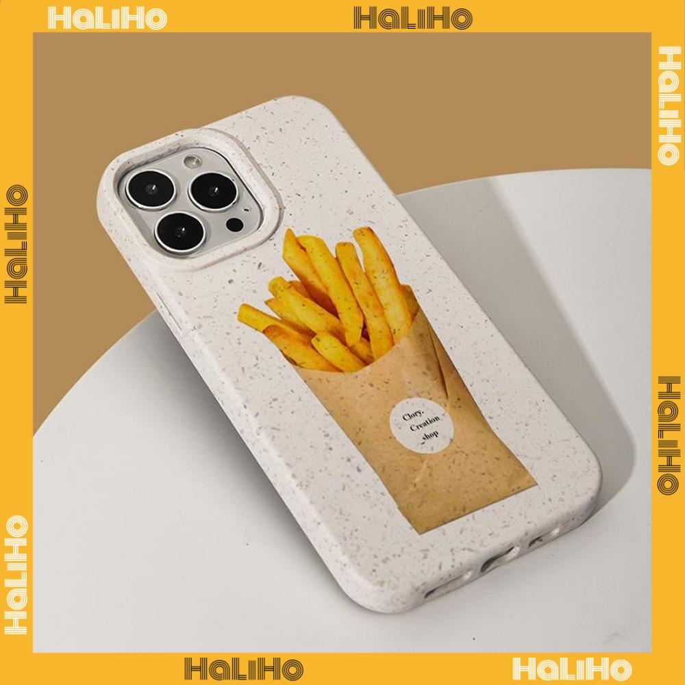 Ốp lưng iPhone 11 Ốp lưng có thể phân hủy Thân thiện với môi trường Mịn màng Bảo vệ thoải mái Bữa ăn khoai tây chiên lớn thơm ngon dễ thương Tương thích với iPhone 14 Pro max 13 Pro max 12 Pro Max 11 xr xs max 7 8