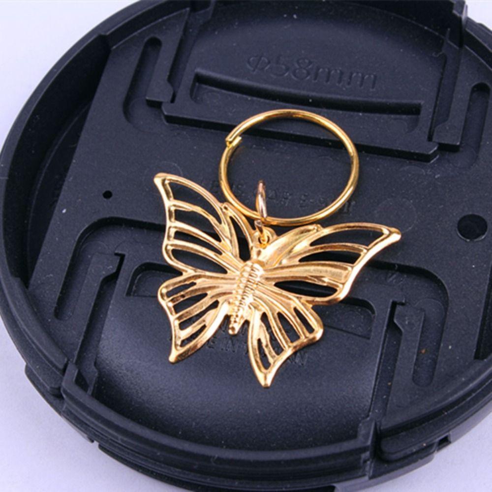 Bộ 10 Hạt Xỏ Lỗ Hình Bướm Bằng Hợp Kim Màu Vàng Phong Cách Châu Phi Độc Đáo Dùng Trang Trí Tóc DIY