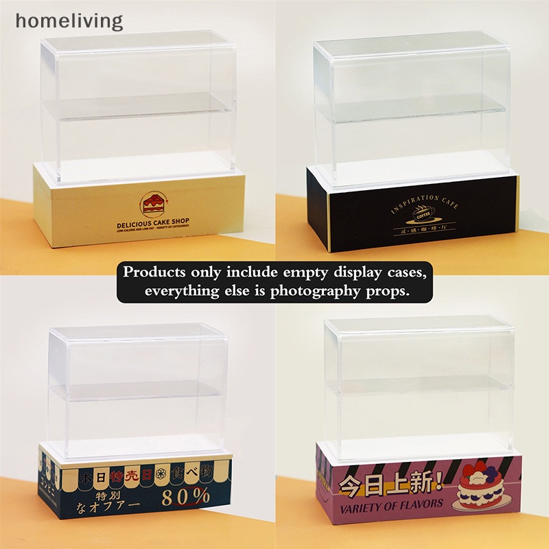 1 Mô Hình Tủ Trưng Bày Bánh Tráng Miệng Tỉ Lệ 1: 12 Trang Trí Nhà Búp Bê