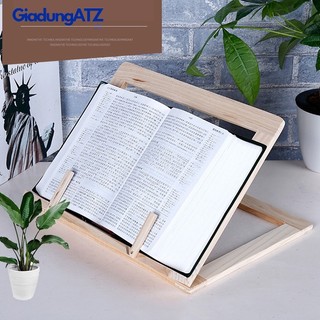 Giá Đỡ Đọc Sách / Tài Liệu Bằng Gỗ Có Thể Gấp Gọn Kèm Kẹp Tiện Dụng