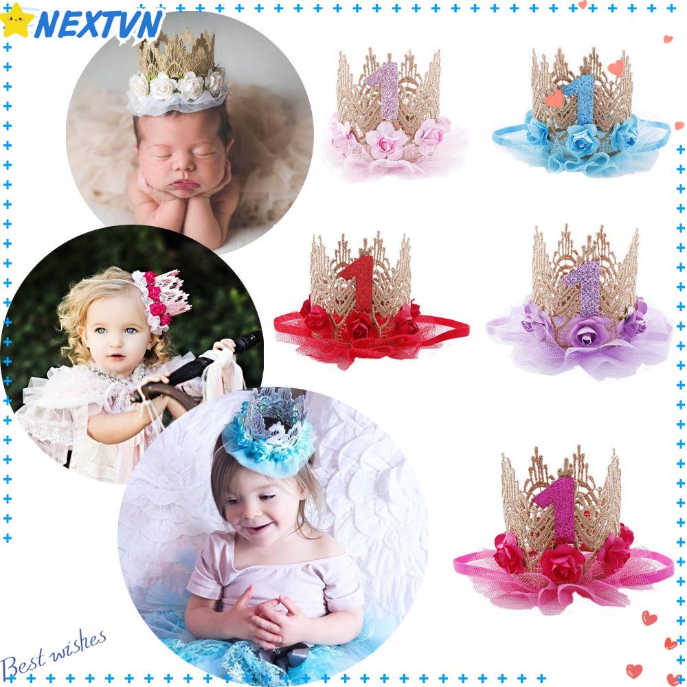 Mũ Hình Vương Miện Công Chúa Xinh Xắn Cho Bé Gái