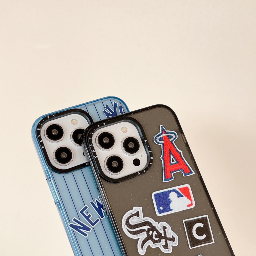 Ốp Điện Thoại In Logo MLB Thời Trang Cho iPhone 14 Pro Max 14 Pro 13 Pro Max 12 Pro Max 11 Pro Max