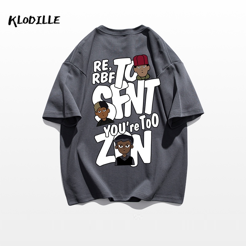 Áo Thun 100% Cotton Tay Ngắn Dáng Rộng In Họa Tiết Thời Trang Cho Nam Và Nữ 2023