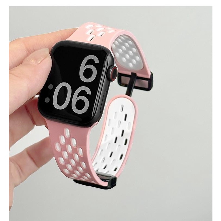 Dây Đeo silicon thao cho Apple Watch Ultra Series 9 7 8 se 6 5 44mm 45mm 40mm 41mm 49mm