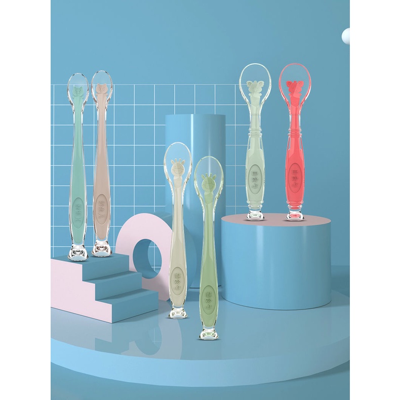 Thìa cho ăn nước cho trẻ sơ sinh thìa mềm bằng silicon cho bé thìa thức ăn đặc cho bé thìa bột gạo m