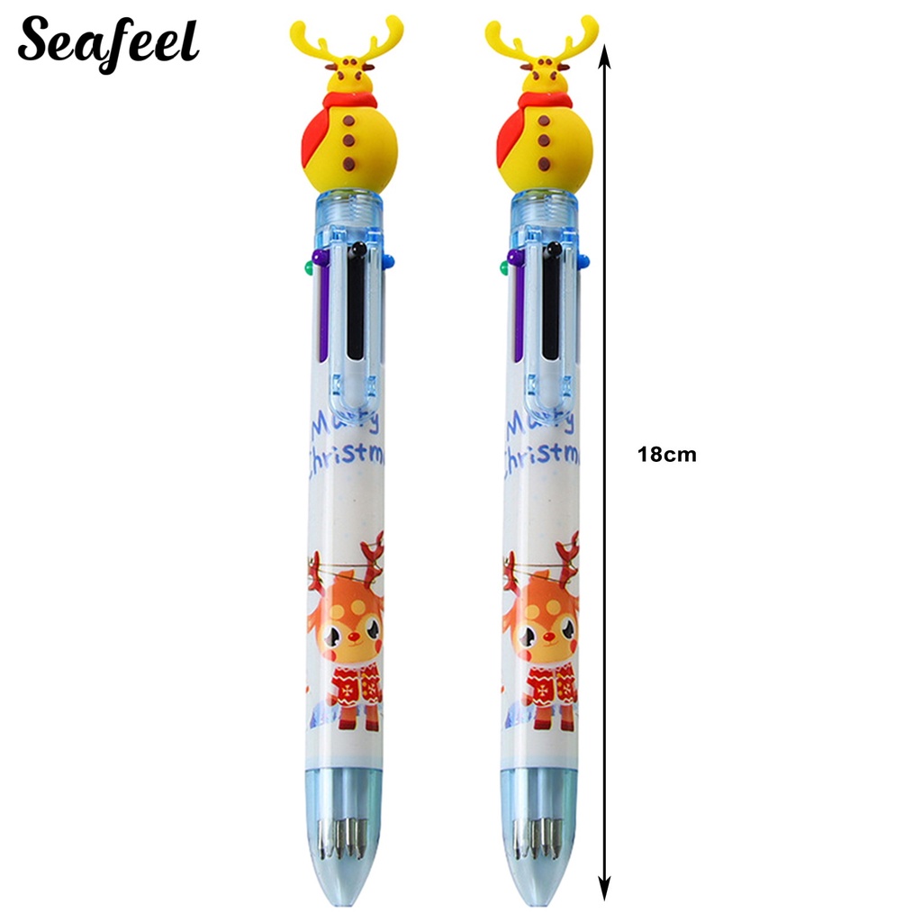 Set 2 Bút Bi 6 Màu Sắc Đáng Yêu