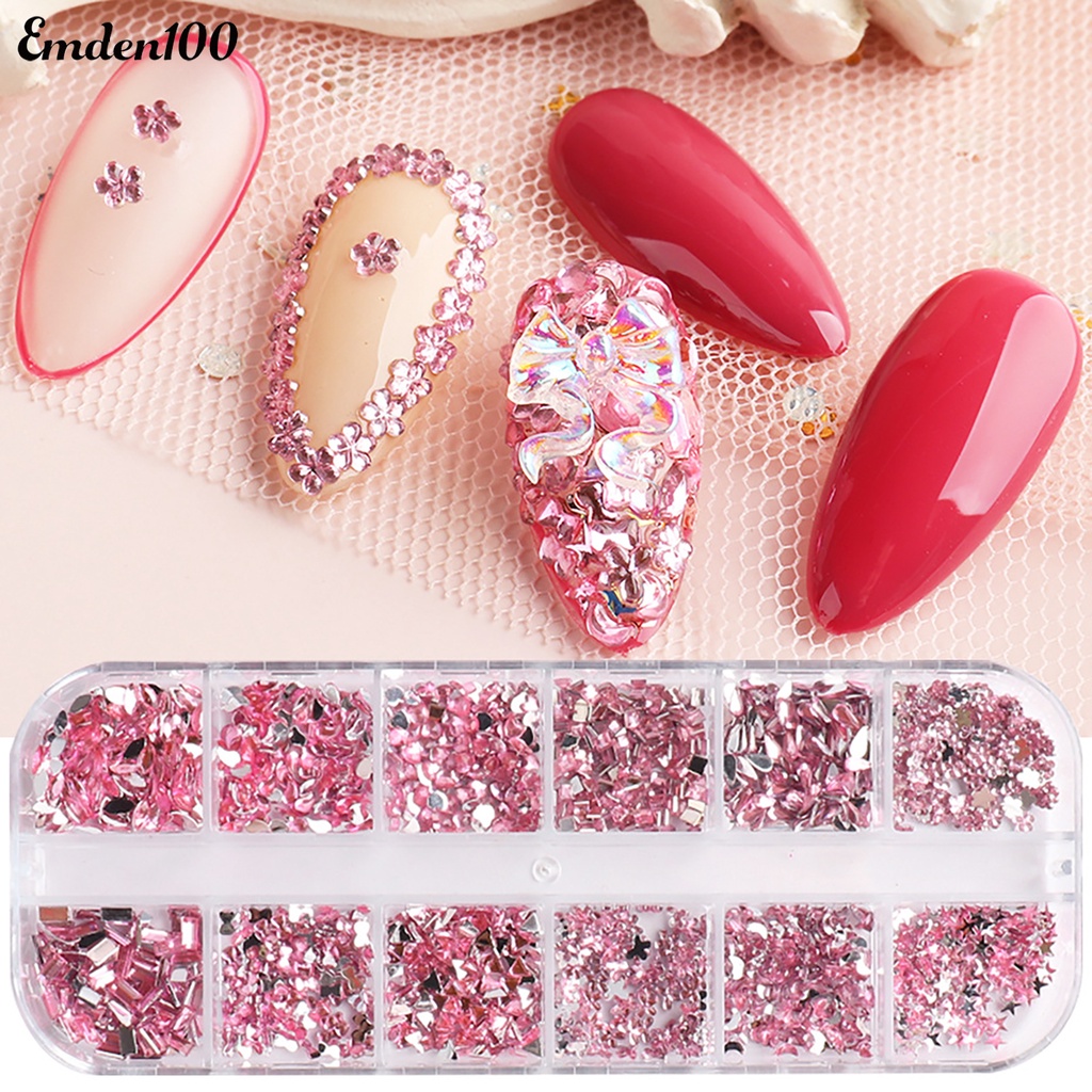 Đá Đính Trang Trí Móng Tay Nhiều Hình Dạng Cho Nữ