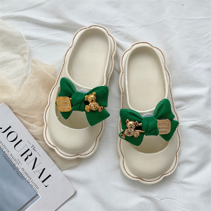 Gấu con bánh mì dép  giày thời trang mùa hè 2023  dép quai hậu nữ  dép sandal nữ  AA6470