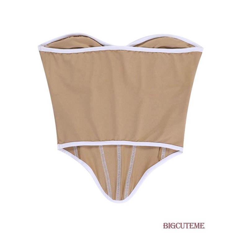 Áo Ống Màu Sắc Tương Phản Thời Trang Mùa Hè Cho Nữ