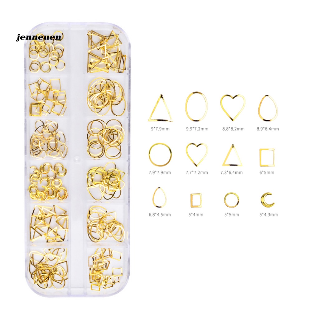 Hộp Phụ Kiện Đinh Tán Kim Loại Trang Trí Móng Nghệ Thuật