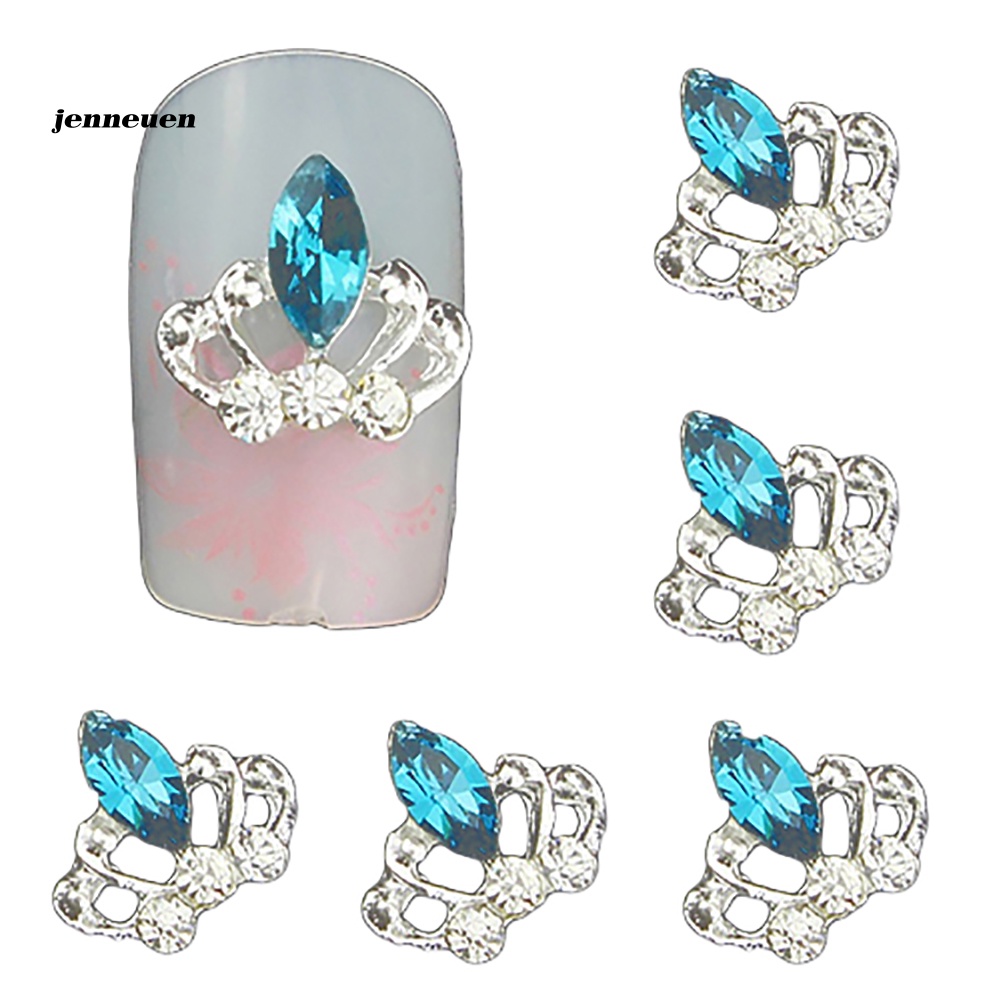Set 10 Phụ Kiện Trang Trí Móng Nghệ Thuật Hình Vương Miện 3D Charms