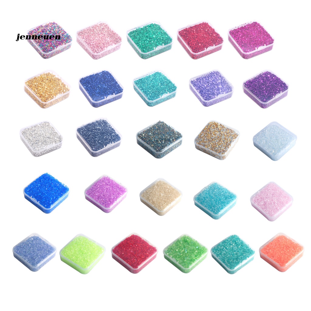 1 Hộp Phụ Kiện Trang Trí Móng Tay 3D Lấp Lánh