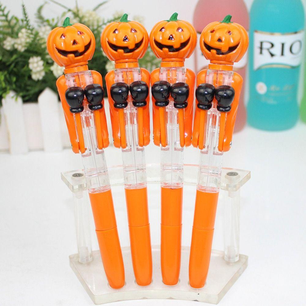 Shanrong Bút Bi Hình Quả Bí Ngô / boxing Kèm Đèn Độc Đáo Vui Nhộn Cho Dịp halloween