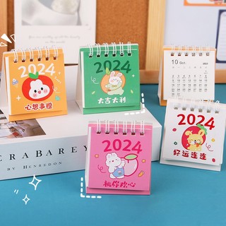 Lịch Năm 2024 Mini Để Bàn Hình Thỏ Dễ Thương