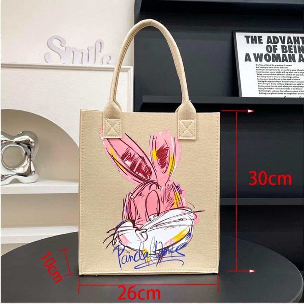 TÚI TOTE -TÚI XÁCH TAY HỘP ĐỰNG CƠM TRƯA IN HÌNH HỌA TIẾT DỄ THƯƠNG