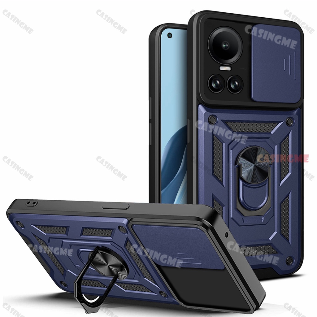 Ốp Điện Thoại Dạng Giáp Chống Sốc Có Vòng Đỡ Nam Châm Cho Oppo Reno10 5G 10Pro 2023 Reno 10 Pro Reno10Pro + 5G