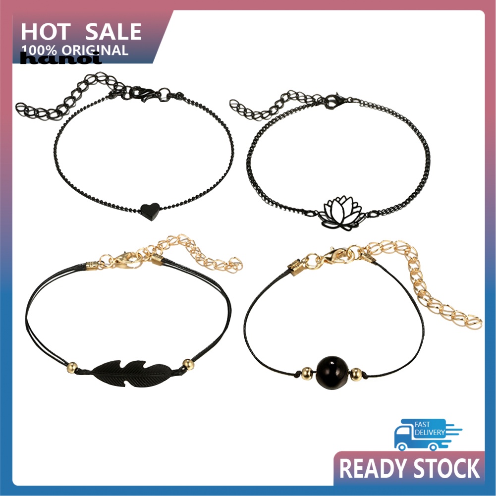 Set 4 VòNg Đeo Tay ThờI Trang Cho Nữ