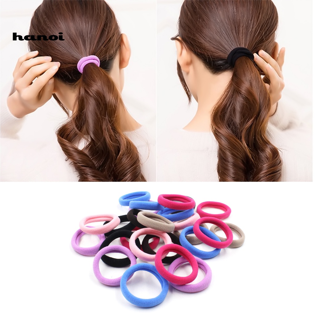 Set 20 Dây Buộc Tóc Co Giãn Thời Trang Nữ