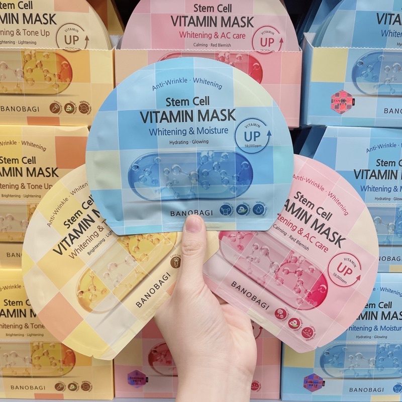 (Mẫu Mới) Mặt Nạ Giấy Dưỡng Da Bổ Sung Vitamin Thần Thánh Banobagi Vita Genic Jelly Mask 30ml Hàn Quốc