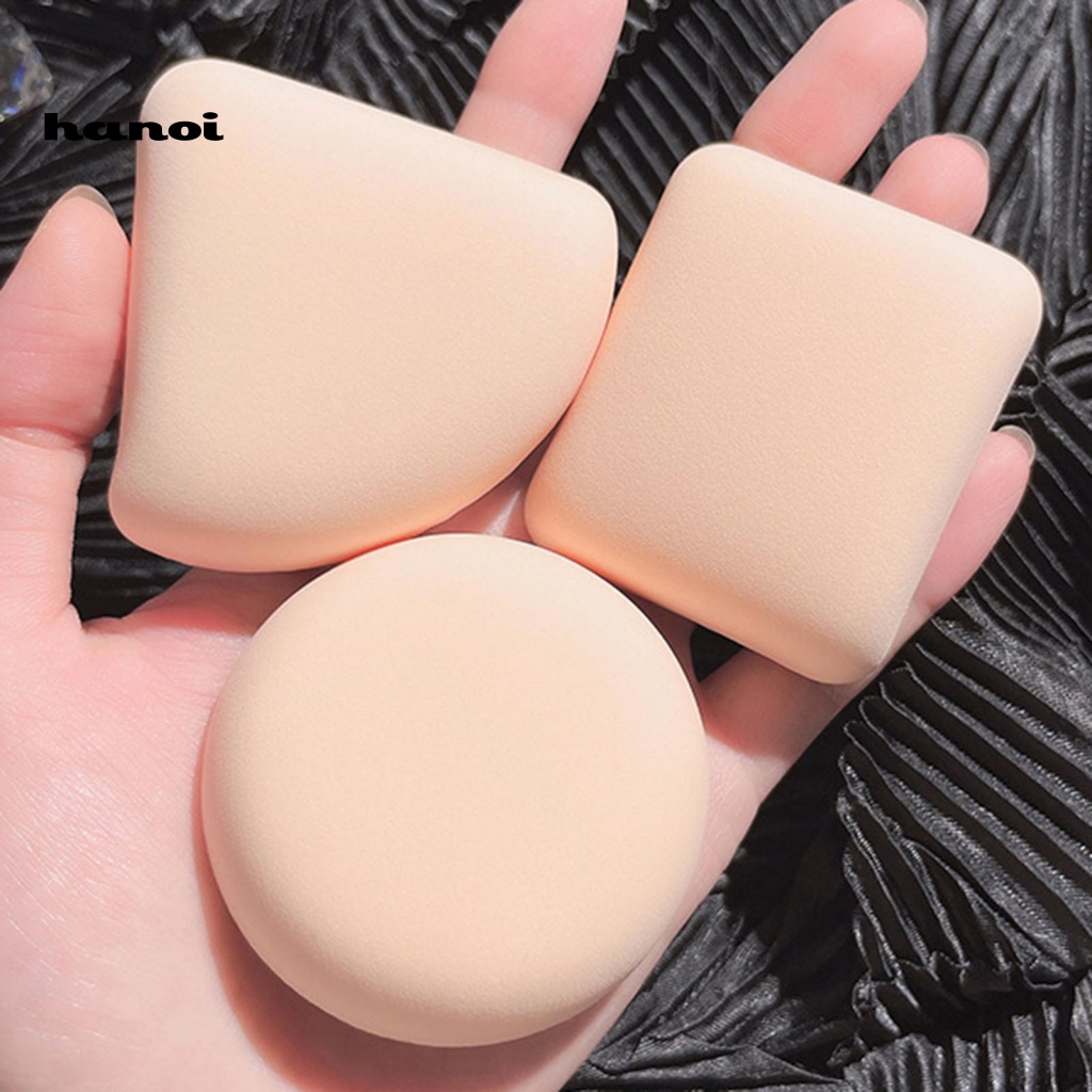 Set 3 Mút Trang Điểm Mềm Mịn Thoáng Khí Có Thể Sử Dụng Ướt Và Khô