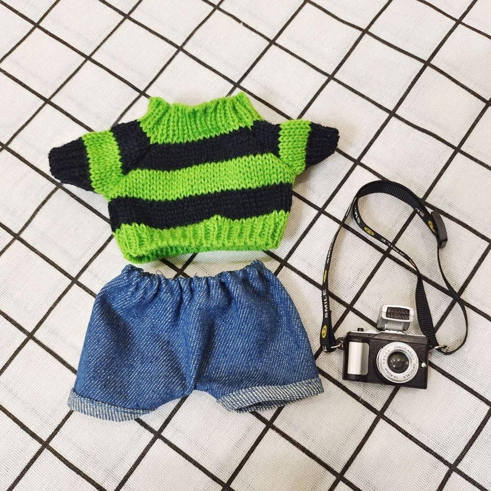 Bộ Áo Hoodie Cotton 20cm + Quần Sooc Thời Trang Xinh Xắn Chất Lượng Cao Cho Búp Bê