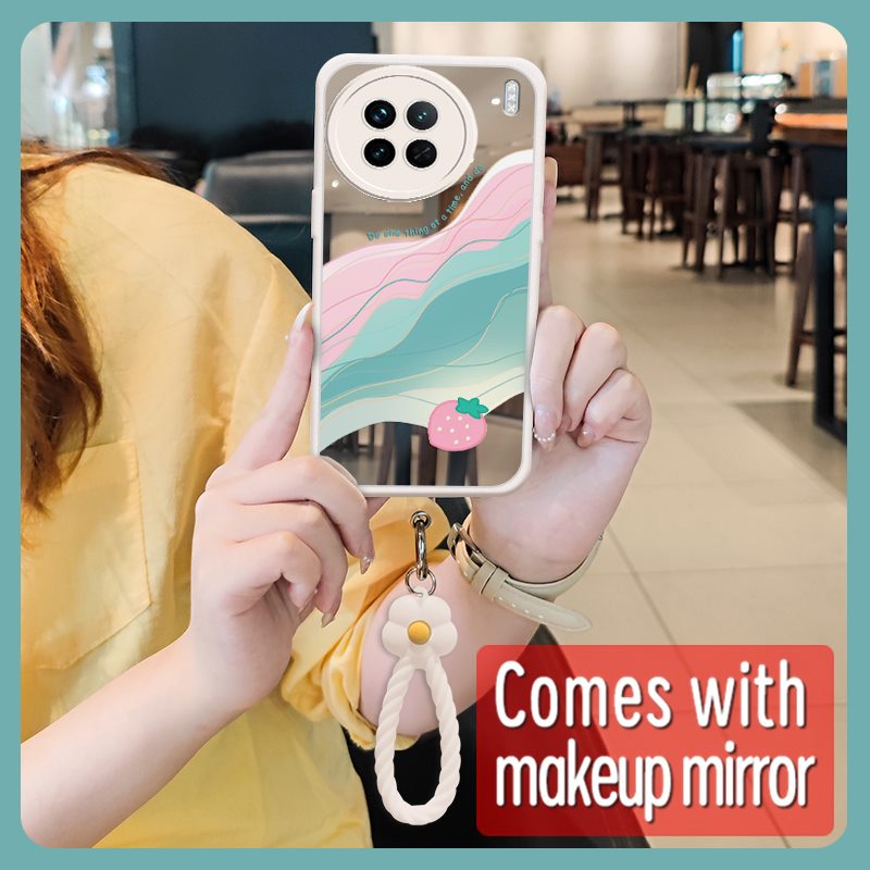 Texture Soft case Phone Case For VIVO X90 5G/V2241A/X90S
flower Anti drop airbag Raised lens lovely literature Full edging
