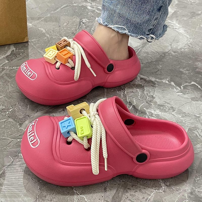 UOUO  dép Thời Trang Đơn Giản Cho Nữ dép bánh mì Chống trượt Thoải mái Thoáng khí ins Thanh lịch Korean Style Stylish B21H0L0 37Z230910