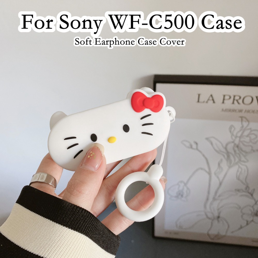 Hàng Có Sẵn! Hàng Có Sẵn! Vỏ Bảo Vệ Hộp Sạc Tai Nghe Sony WF-C500 WF-C500 Mềm Họa Tiết Hoạt Hình Dễ Thương