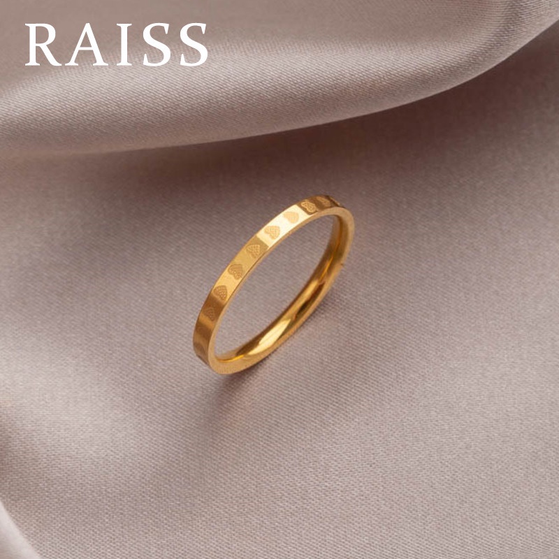 Toàn Bộ Nhẫn Titan Mạ Vàng 18k Hình Trái Tim Thời Trang Cho Nữ