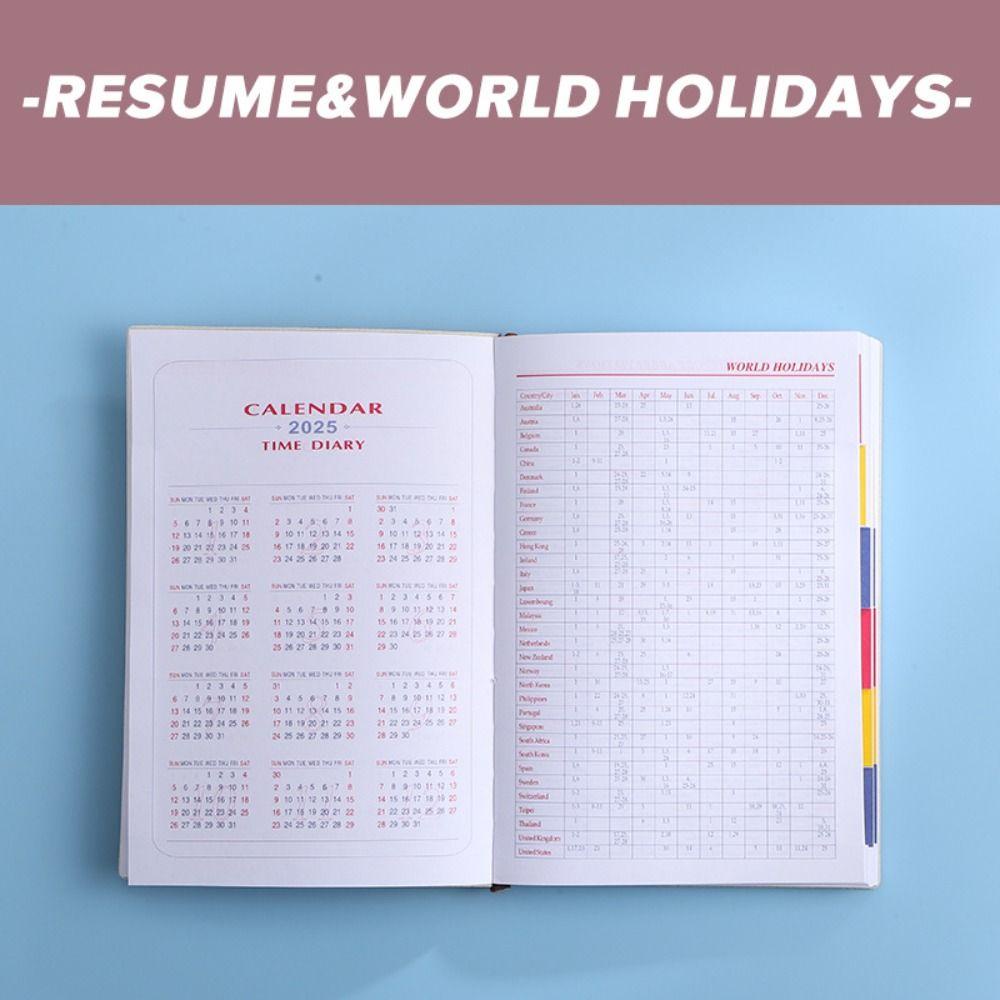 Leisure diary weekly planner, with calendar a5 2024 sách chương trình nghị sự, mini pocket notebooks văn phòng trường học