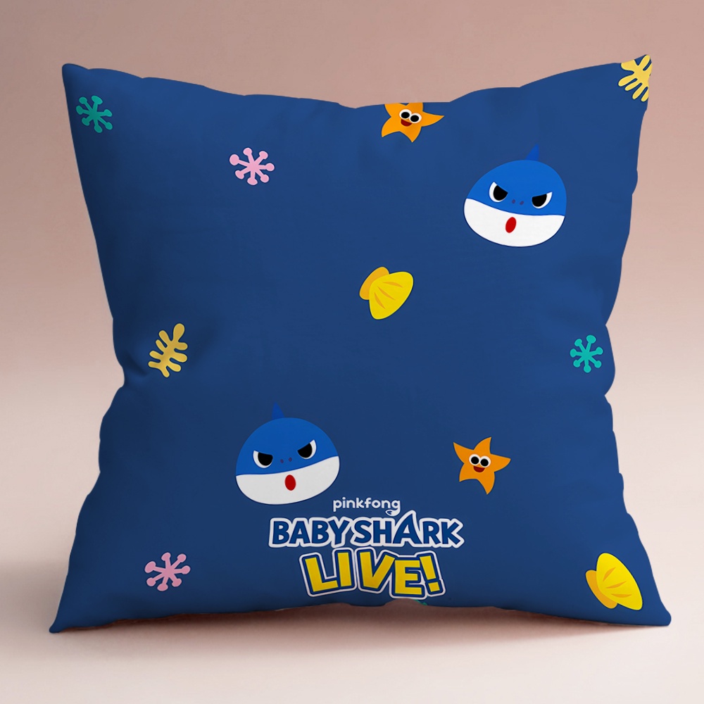 Vỏ Gối Đơn In Hình Cá Mập Một Mặt Trang Trí Phòng Khách / Ghế Sofa / Xe Hơi / Quà Tặng Cho Bé