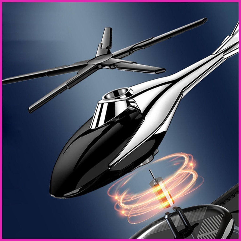 Máy Khuếch Tán Tinh Dầu Hình Trực Thăng Xoay Năng Lượng Mặt Trời Trang Trí Xe Hơi