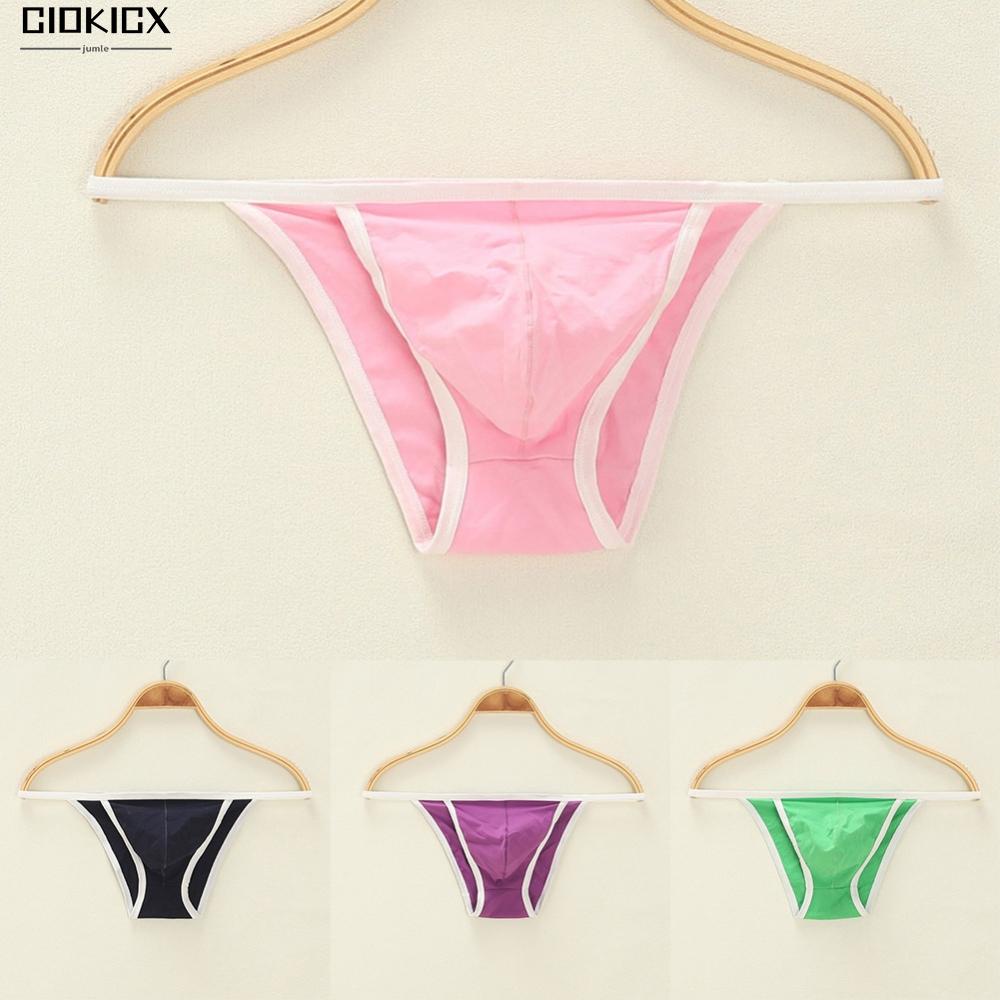 Chất lượng cao cấp cotton jersey nam bikini thong túi có đường viền màu sắc các loại