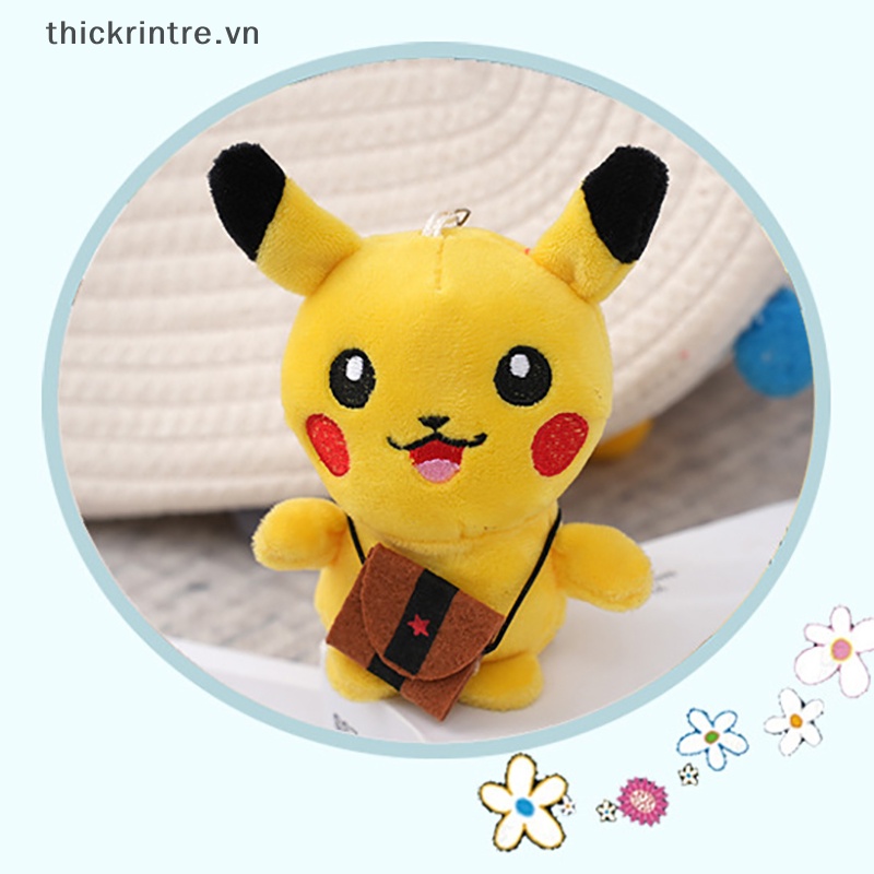 Móc Khóa Hình Pikachu Nhồi Bông Dễ Thương