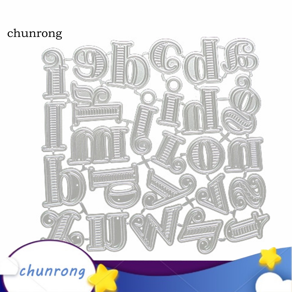 Khuôn Cắt Giấy Kim Loại 2 Kiểu Họa Tiết Chữ Dùng Trang Trí Scrapbook