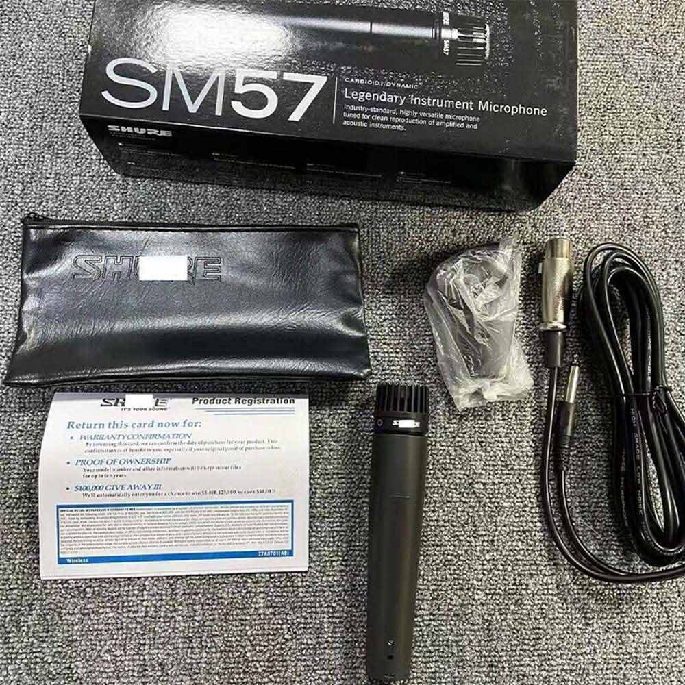 Shure SM57 performance instrument pickup recording wired dynamic microphone stage K song microphone