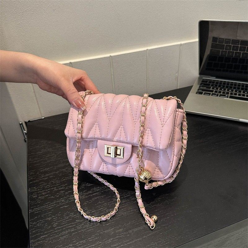 Túi Đeo Chéo Hình Vuông Màu Hồng Thời Trang 2023 Dành Cho Nữ