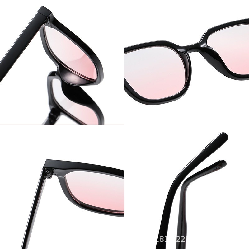 JIUERBA Kính Mát Thời Trang Hàn Quốc Gọng Đen Cho Nữ