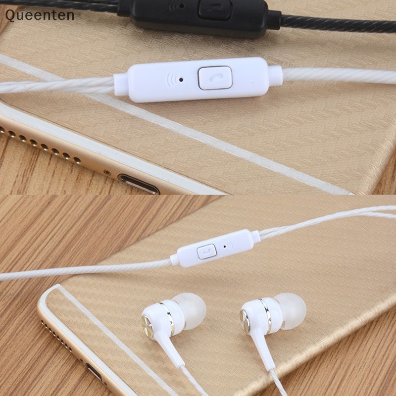 Tai Nghe Nhét Tai Queenten Có Dây 3.5mm Kèm Mic Cho Ios Và Tai Nghe QT