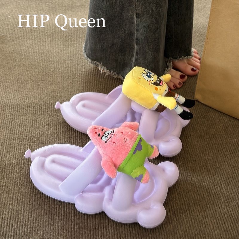 HQ dép đi trong nhà Dép Lê Thời Trang Đơn Giản Cho Nữ dép bánh mì Chống trượt Thoải mái Thoáng khí 32z072409