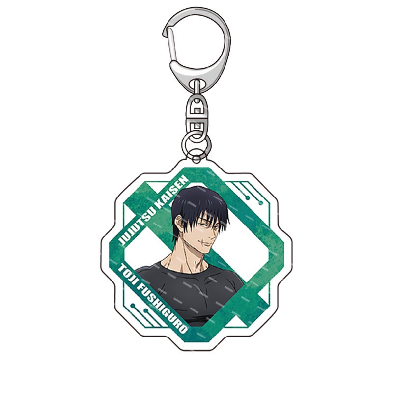 Jujutsu kaisen keychain anime keyring acrylic dễ thương gojo satoru kugisaki nobara bag quà tặng mặt dây chuyền