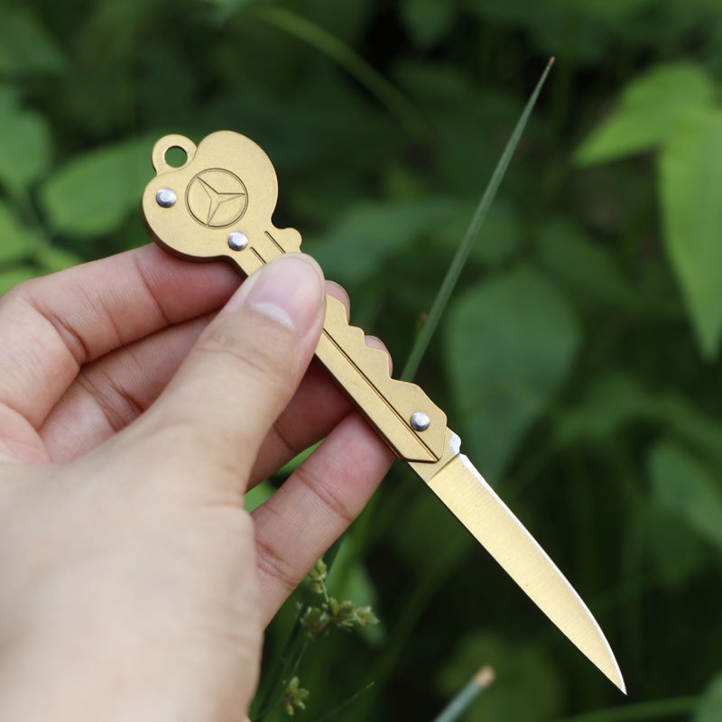 Dao Gấp Mini Hình Chìa Khóa - Tiện Lợi Treo Móc Khóa