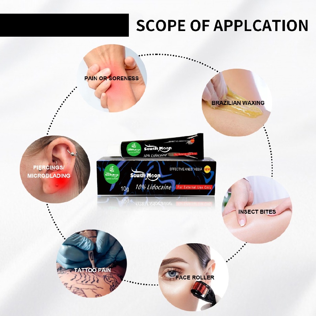 10g Tattoo Cream Brow Lip Soothing Balm Numb Tattoo Balm Non-greasy Pain Relief