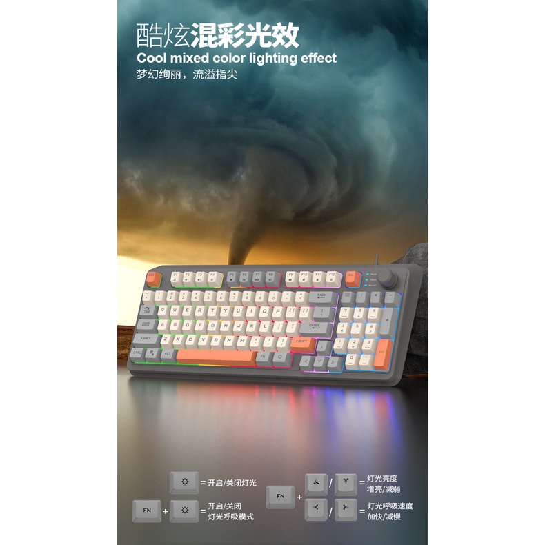 Bàn PhíM Cơ Gaming Fox K82 Có Dây Chuyên DụNg