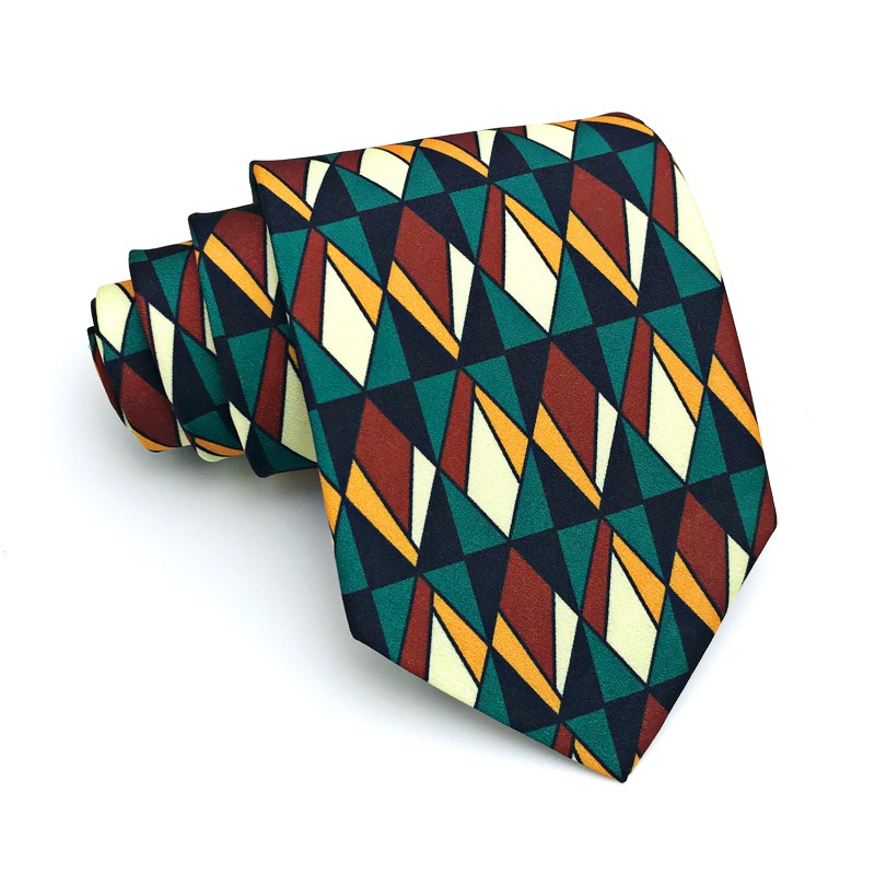 Cà Vạt Bản Rộng 9cm 70 / 80 In Họa Tiết Kiểu vintage Hồng Kông Cá Tính Cho Nam